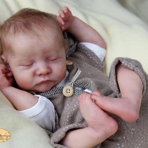 CUSTOM Authentic Reborn Baby Doll Levi Sleeping 17”