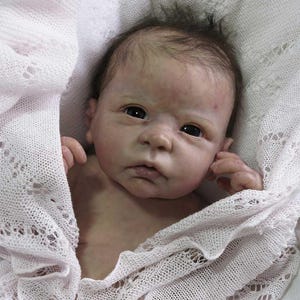 CUSTOM Authentic Reborn Baby CUDDLE Doll Chloe Awake 19”