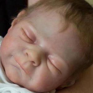 CUSTOM Authentic Reborn Baby CUDDLE Doll Edley Asleep 18”