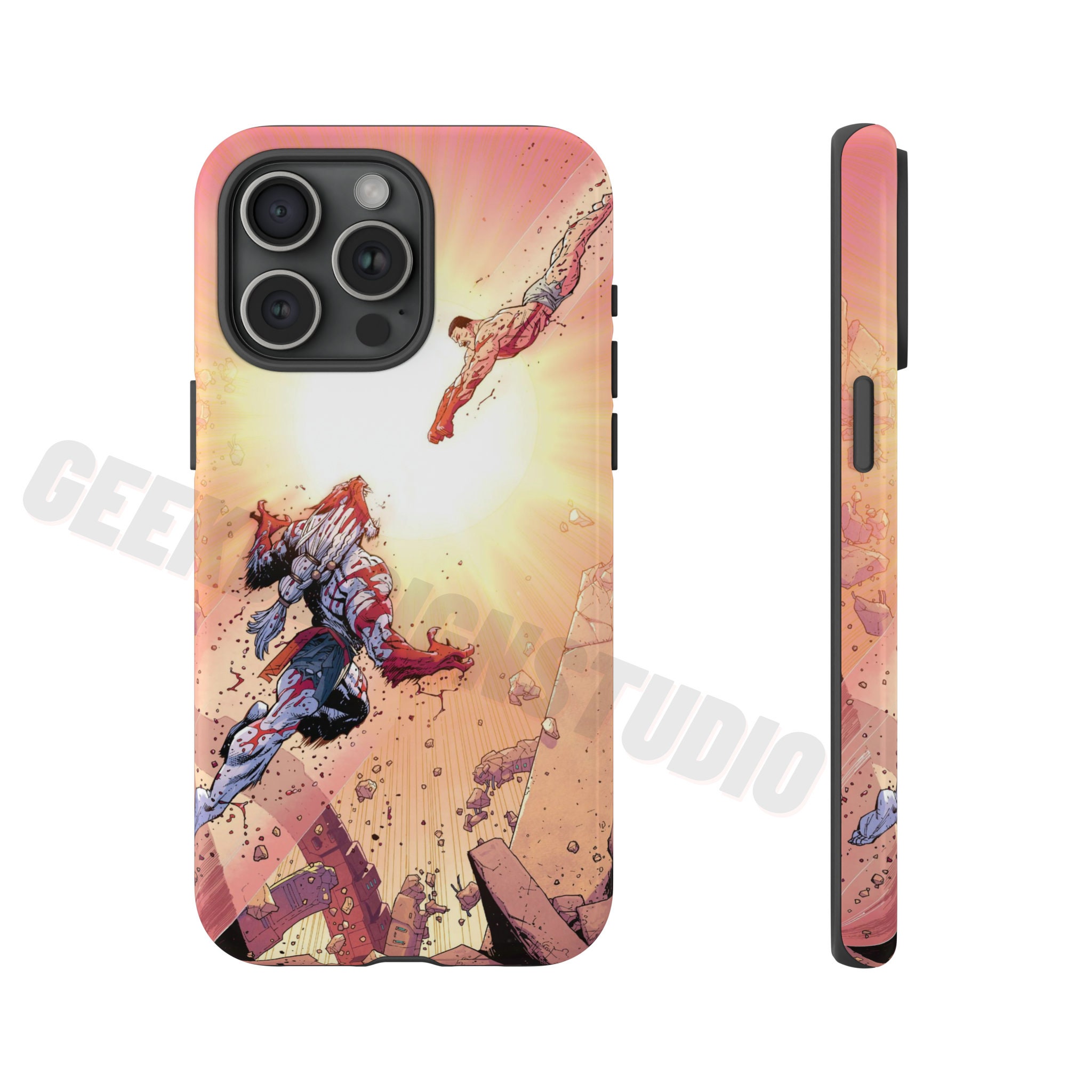 Invincible Battle Beast Vs Thragg Phone Cases Etsy