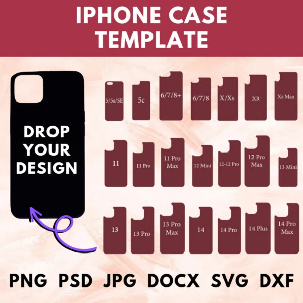 iPhone Phone Case Sublimation Template Pack