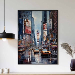 Stampa di Times Square, arte di Times Square, poster di Times Square, stampa artistica di Times Square, arte di New York, stampa di New York, stampa di viaggio