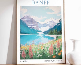 Banff National Park Print, Banff Home Decor Travel Gift