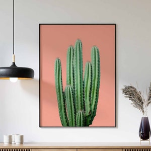Kaktus Druck, Kaktus Poster, Vintage Kaktus Dekor, Wüstenpflanze Druck, Kaktus Wandkunst, Rustikales Dekor, Großdruck, Wohndekor, Büro Dekor
