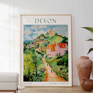 Devon Print, Devon Poster, Devon Wall Art, Devon Art Print, Devon Artwork, Devon Photo, Devon Travel, Devon Decor, Devon Photography