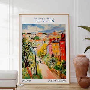 Devon Print, Devon Poster, Devon Wall Art, Devon Art Print, Devon Artwork, Devon Photo, Devon Travel, Devon Decor, Devon Photography