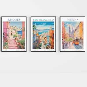 Travel prints, ANY city ANY country City prints travel poster Custom personalised wall art Home decor Destination print personalised gift