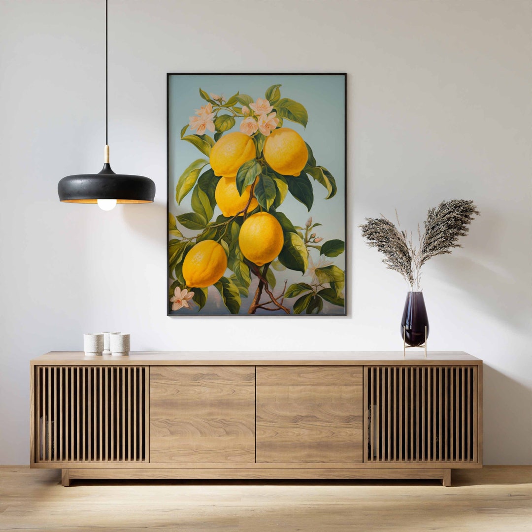 Poster Déco Cuisine Style Italien - Impression Sur Toile 30x40 Cm Sans Cadre, Résistant Aux UV, Pour Mur Salon Ou Cuisine