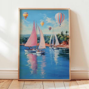 Egypt Print, Egypt River Nile Poster, Luxor Egypt Print, Felucca boats, Egypt Pyramids