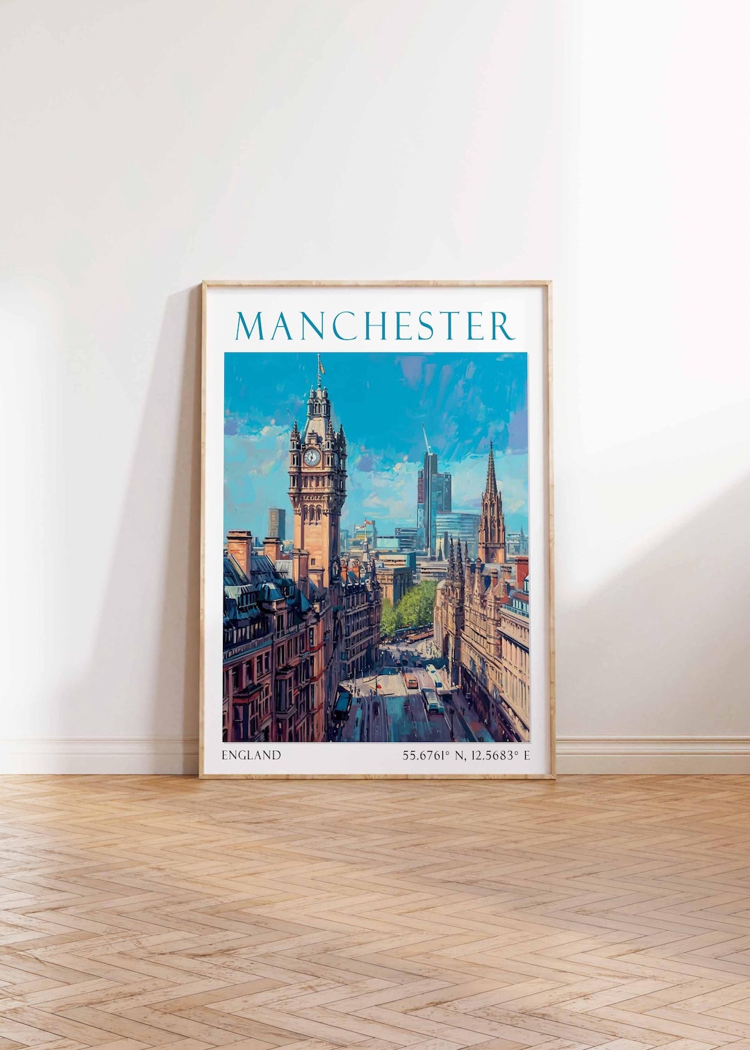 Manchester Poster Manchester Poster, Manchester Travel Print, ,manchester England Art ...