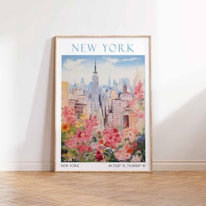New York Print, Empire State Building, plakat New York, miłośnik New York, sztuka New York, wydruk New York podróż, wydruk podróżny