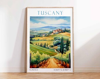 Tuscany Print, Italy Wall Art, Tuscany Landscape, Tuscany Art Print, Italian Art, Tuscany Art Print, Italy Decor, Europe Print, Travel Gift