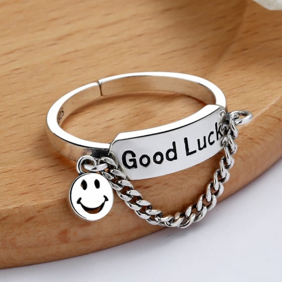 Vintage Style S925 Sterling Silver Good Lucky Fac… - image 1