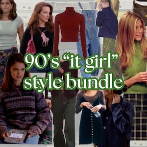 90&#39;s &quot;it girl&quot; aesthetic style bundle | thrifted mystery clothes and accessories | custom personal style | downtown girl fashion