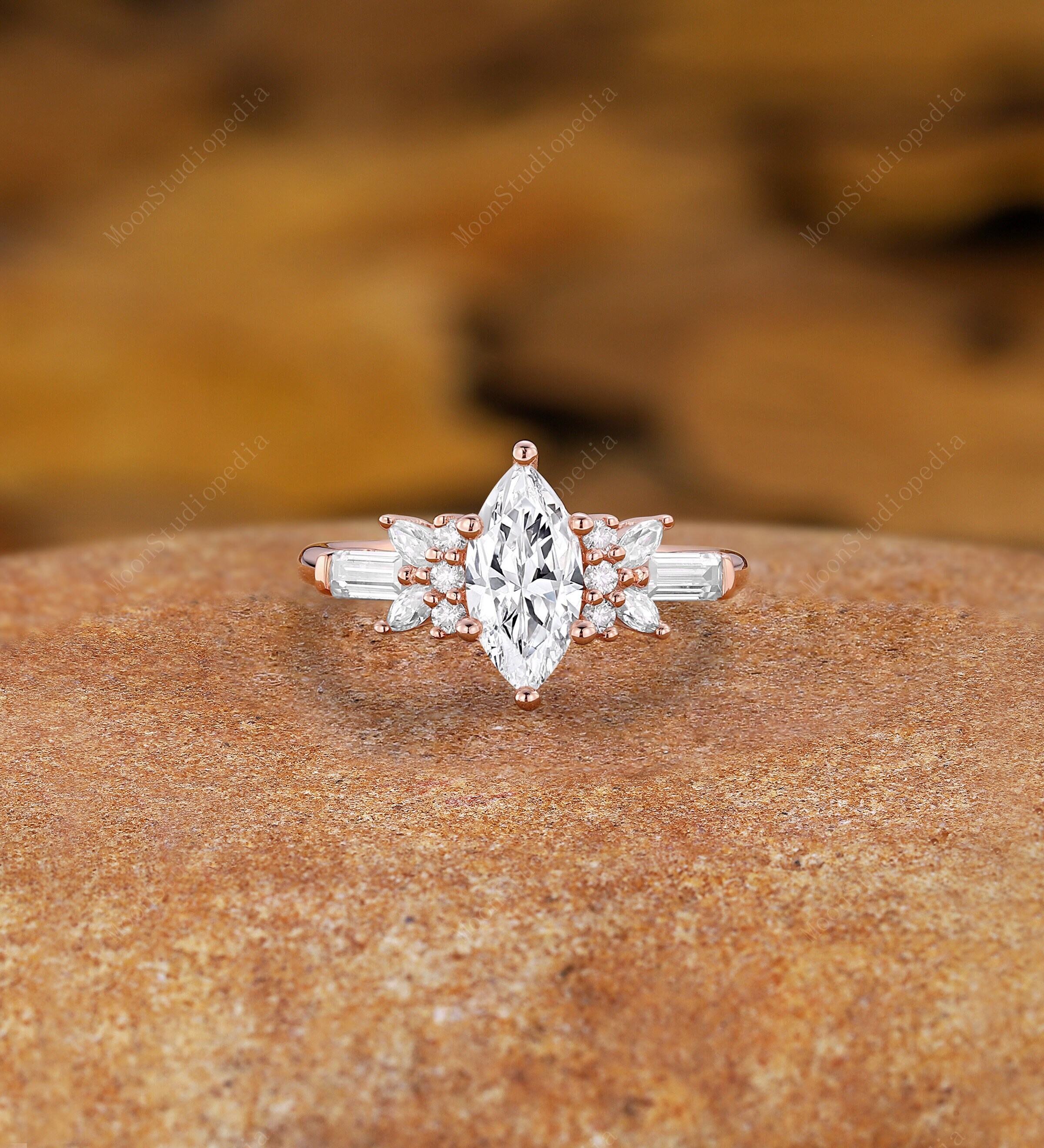 Unique engagement rings etsy discount