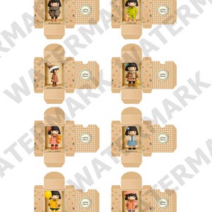 ANIME IN A BOX - A Set of 8 Miniature Printables Boxed Anime