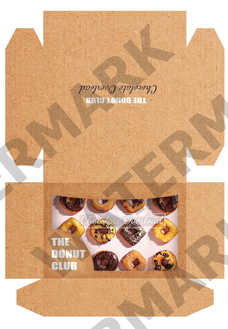 DONUT BOXES - A Set of 6 Miniature Printables Dollhouse Donut Boxes - Etsy