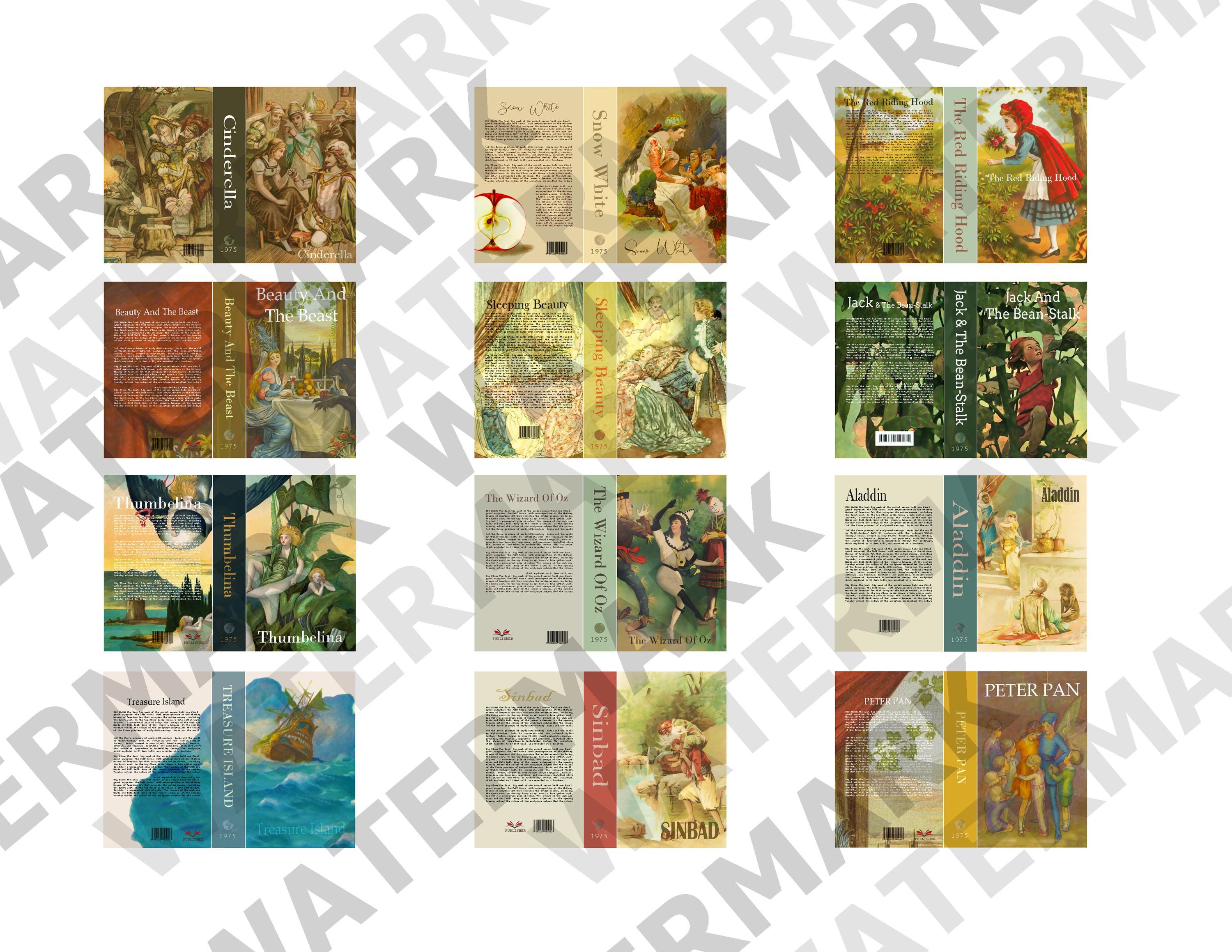 Book Insert Examples CHILDREN'S BOOKS - A Set of 12 Printable Children's Miniature Book ...