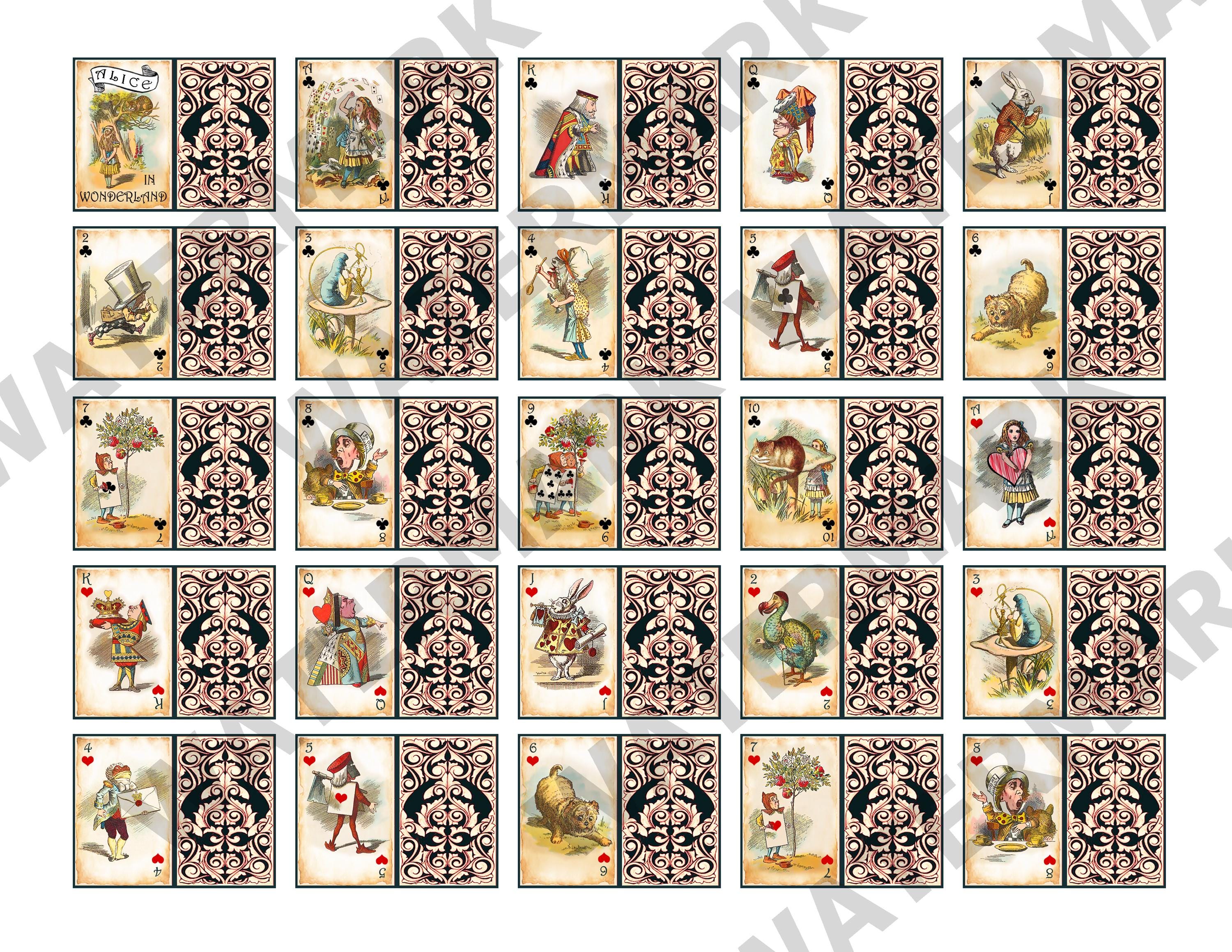 Alice in wonderland tarot deck - Etsy 日本