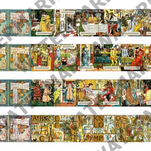CRANE&#39;S CLASSIC VOL 1: Un conjunto de 4 libros ilustrados en miniatura para imprimir en escala 1:6