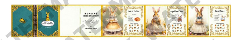THE HOPKINS EASTER - A Printable Miniature Illustrated Book (sleeve and ...