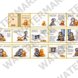 EMBRACING PUNCH: een afdrukbaar miniatuurverhalenboek (pdf)