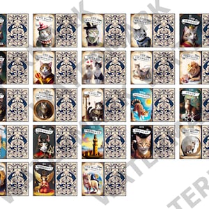 MEAOWJESTIC CARDS TAROT Major Arcana - Miniature Tarot Cards