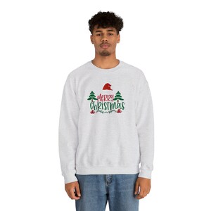 Merry Christmas sweater, Christmas sweater, cute Christmas sweater, Unisex Heavy Blend™ Crewneck Sweatshirt