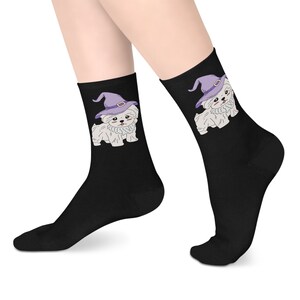 Witchy Maltipoo - Mid-length Socks - Halloween