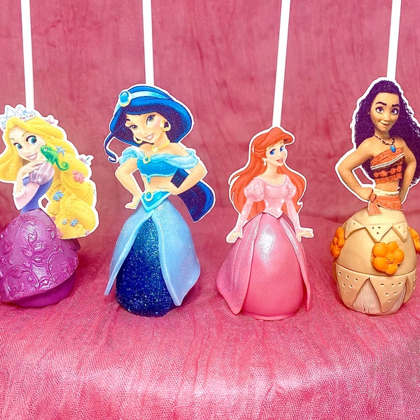 Princess CakePops - Disney Princesses Cake Pops Birthday Party Favours