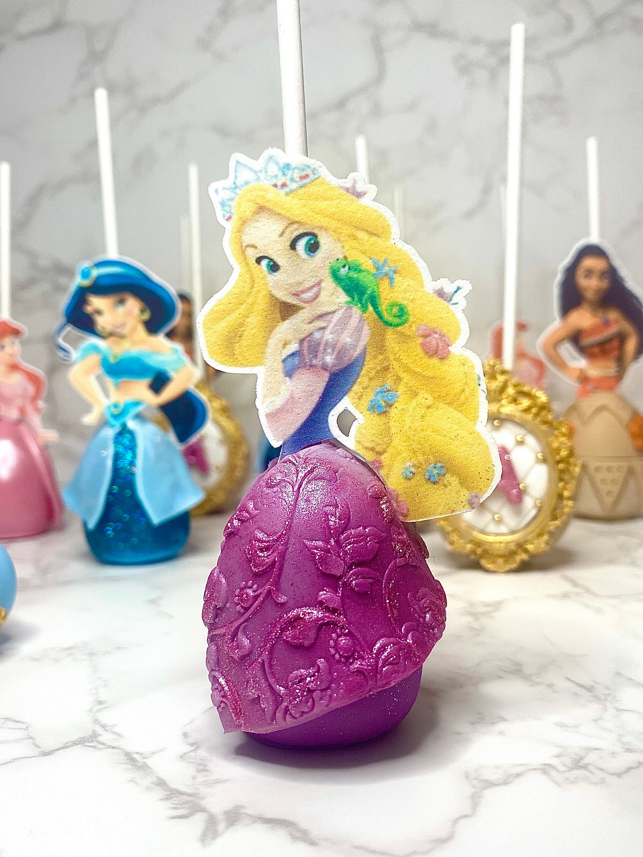 Princess Cakepops Disney Princesses Cake Pops Birthday Party Favours - Etsy