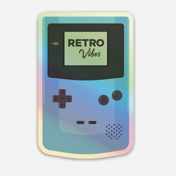 Retro Vibes Holographic Sticker