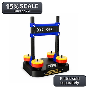 Miniatuur Strongman-juk met standaard – 15% sportschool
