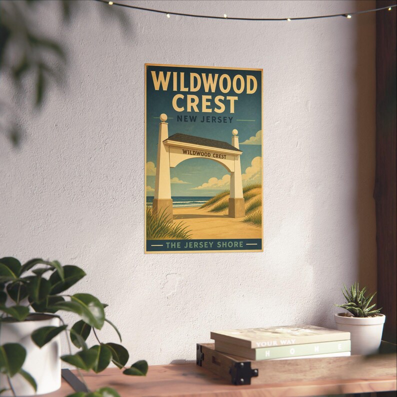 Wildwood Crest NJ Archway Print | Vintage Jersey Shore Beach Art (Poster) image 5