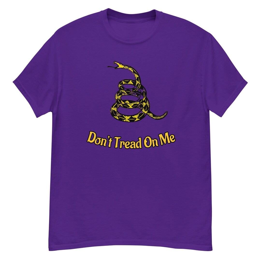 Don't Tread on Me Shirt With Coiled Snake | Gadsden Flag Inspired T ...