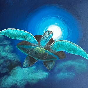 Sea Turtle-Acrylic Painting