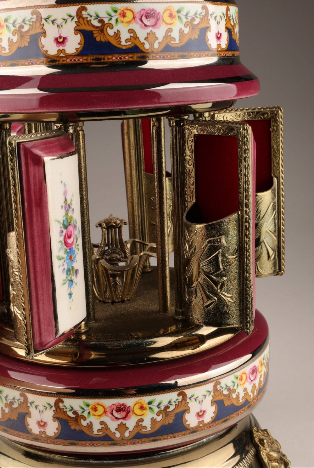 Reuge Lipstick Holder Carousel Music Box Etsy Australia