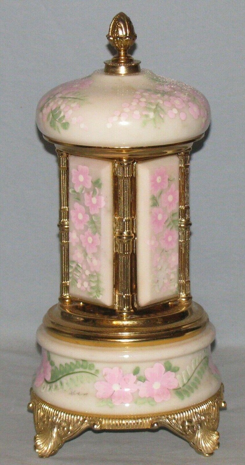 Rare Vintage Lipstick Cigarette Holder Carousel Music Box Etsy
