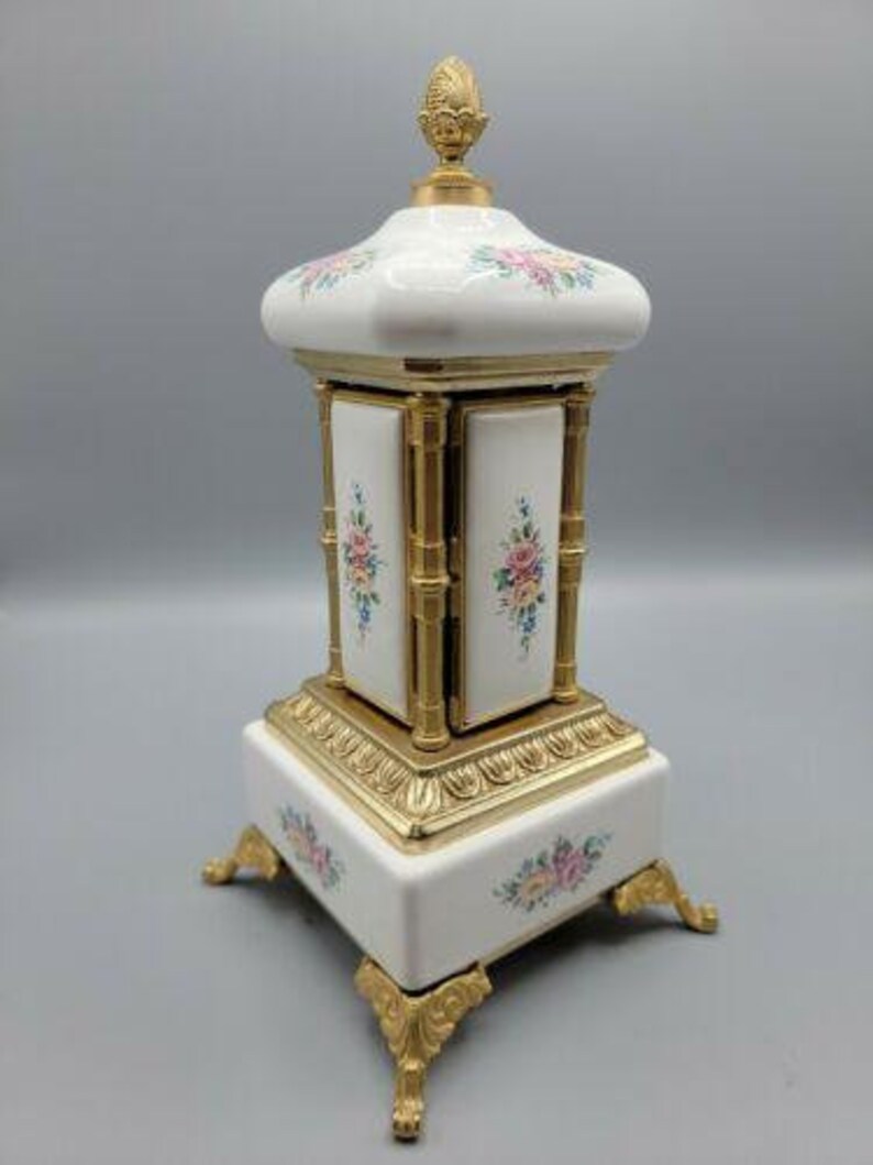 Rare Vintage Lipstick Cigarette Holder Carousel Music Box Etsy