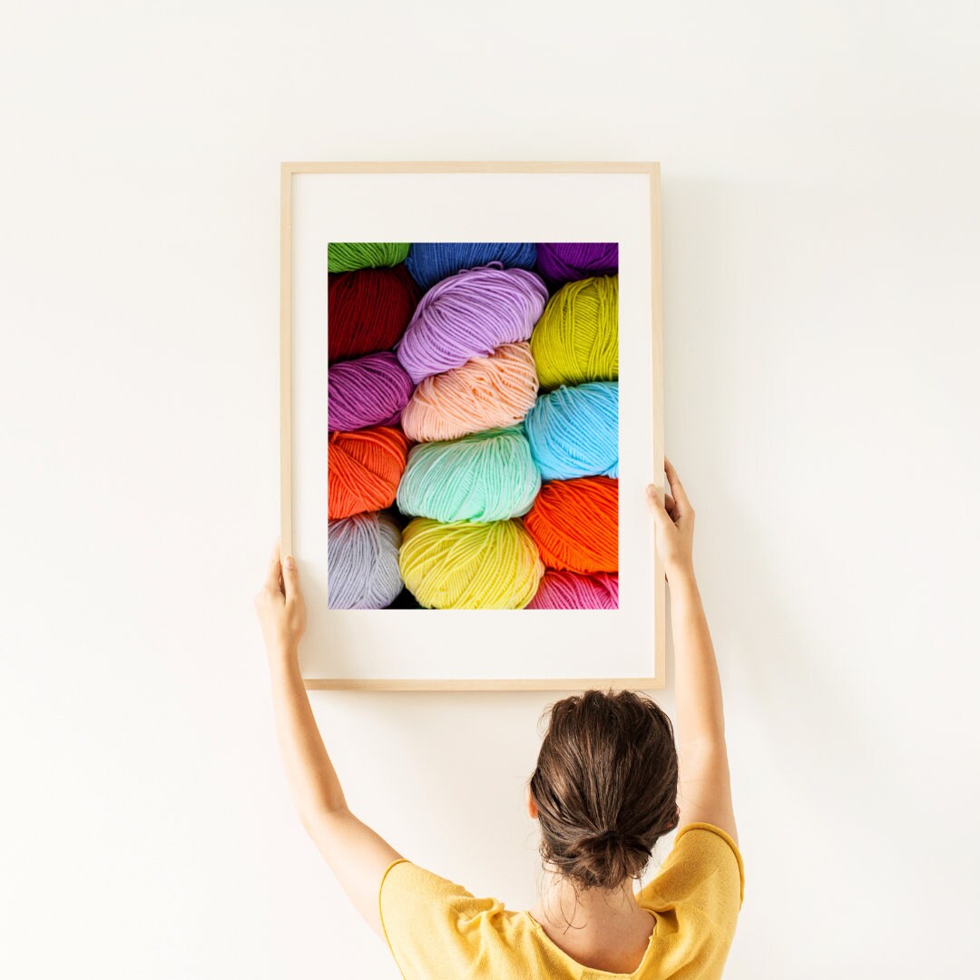 Yarns Printable Wall Art, Colorful Poster, Room Decor, Trendy Dorm Room Prints, Digital Prints ...