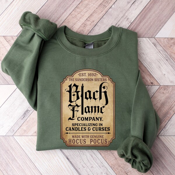 Black Flame Candle Company Est 1963 Shirt, Halloween Movie Sweatshirt, Funny Halloween T-shirt, Halloween Women Shirt, Halloween Gift 136