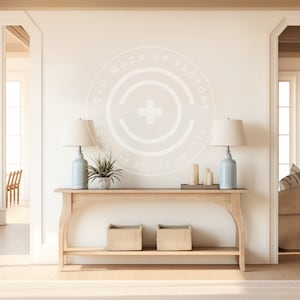 Entryway Mockup Blank Wall Art Photo - Stylish Coastal Beach House Aesthetic for Canvas Frames and Poster Prints, Entryway Wall Decor Mockup