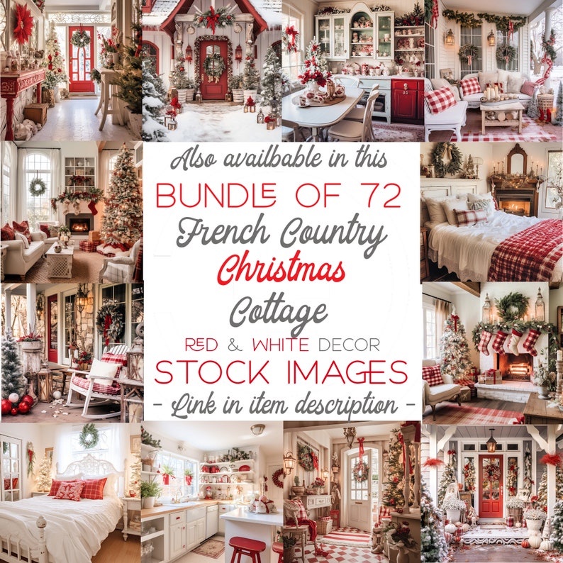 Christmas Front Porch Stock Photo Mockup Image French Country Christmas