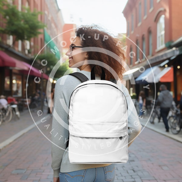 Backpack Mockup, AOP Backpack Mock-up, Image for Backpack, Mockup for Unisex Classic Backpack, Easy Edit Mockup for a Printed Backpack