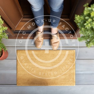 Doormat Mockup for 24&quot; × 16&quot; Doormat Mockup, Image of Door Mat, Doormat Picture and Image, Doormat for Mock-up, Welcome Mat Image