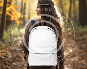Backpack Mockup, AOP Backpack Mock-up, Image for Backpack, Mockup for Unisex Classic Backpack, Easy Edit Mockup for a Printed Backpack