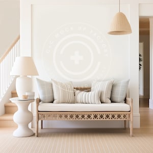 Entryway Mockup Blank Wall Art Photo - Stylish Coastal Beach House Aesthetic for Canvas Frames and Poster Prints, Entryway Wall Decor Mockup
