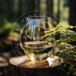 Stemless Wine Glass Mockup, Stemless Wine Glass, Mock-up, Wine Glass Design Mock-up, Images for Wine Glass, Add your design to this Mockup
