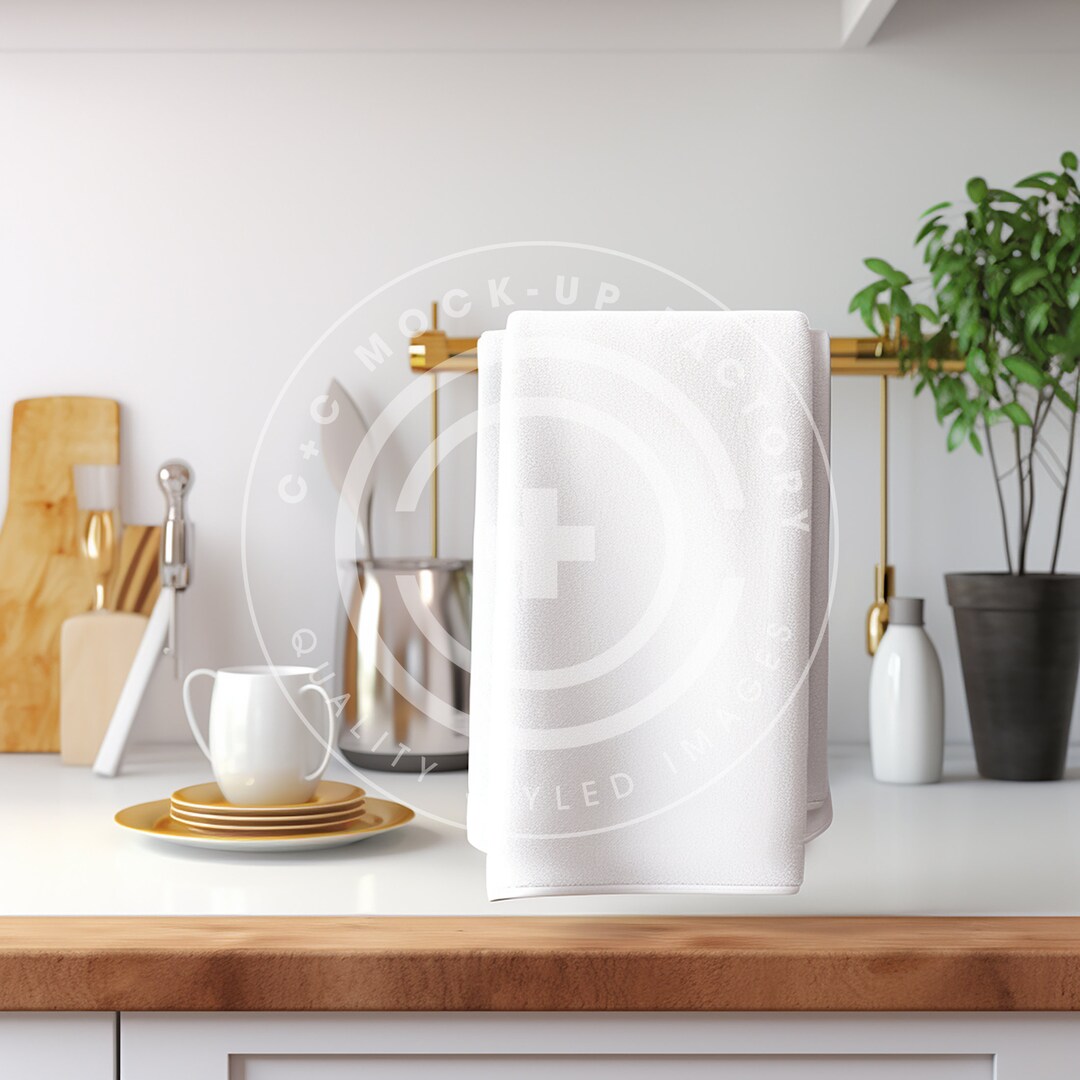 Kitchen Hand Towel Mockup, Hand Towel Mockup, Mockup for Towel, Kitchen