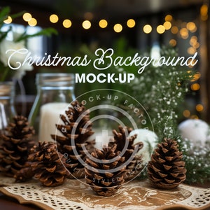 Weihnachten leer Hintergrund Mockup Foto, Weihnachten JEDES Produkt Platzierung Mockup Foto, Urlaub Mockup Hintergrundfotos, Ort und Produkt.